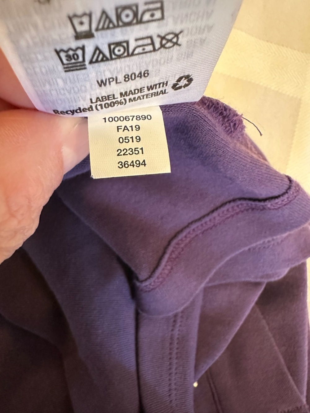 Karen Scott Purple Open-Front Cardigan w/Bling - Picture 6 of 6